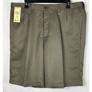 Haggar Men’s 38W Cool Performance 18 Comfort Waist Moisture Wicking Pleated NWT